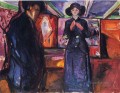 hombre y mujer ii 1915 Edvard Munch Expresionismo